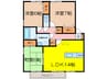 リヴェールタウン赤松 3LDKの間取り