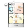 メルベールメゾンⅡ 2LDKの間取り