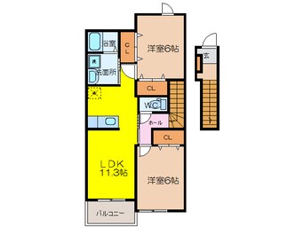 間取図 サンクレメントＣ