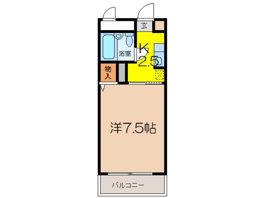 間取図 エクシード高木瀬