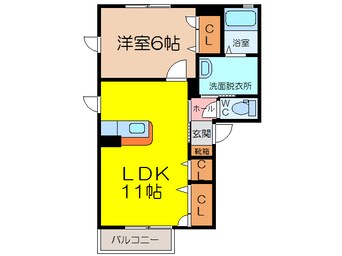 間取図 シャーメゾン八幡小路