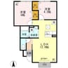 シャルムドミール　A棟 2LDKの間取り