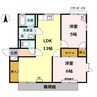 ファミール大藤 2LDKの間取り