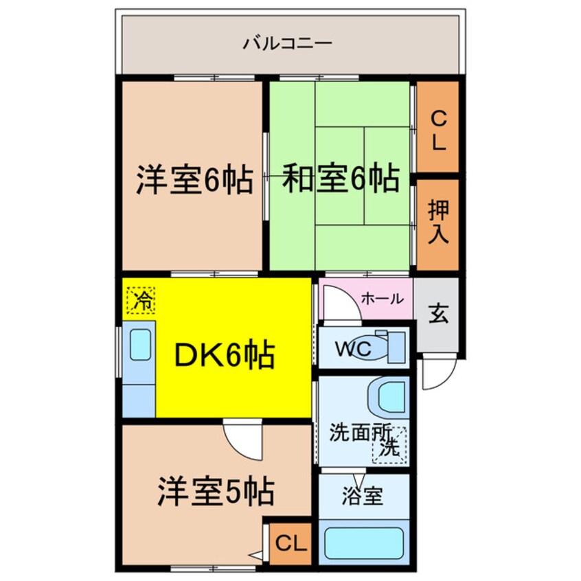 間取図 フォーレス北方