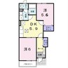 ピース・コア 2DKの間取り
