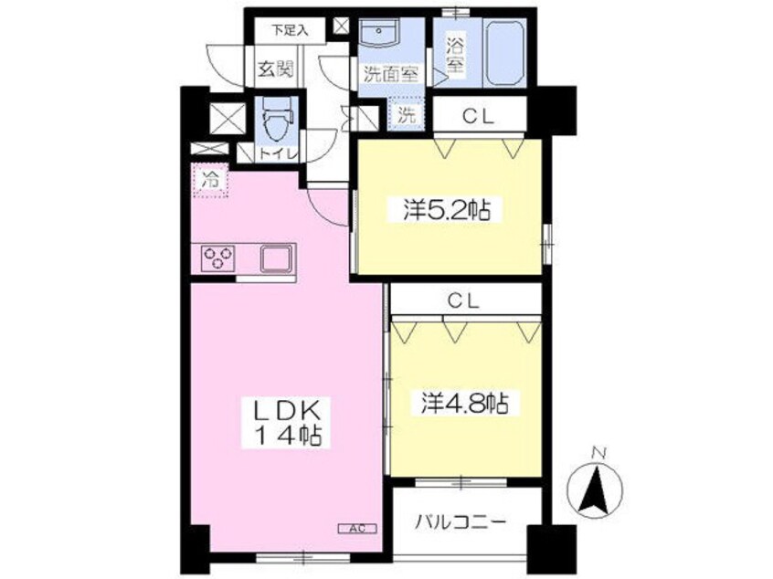 間取図 グラン・レーヴ佐賀駅前中央