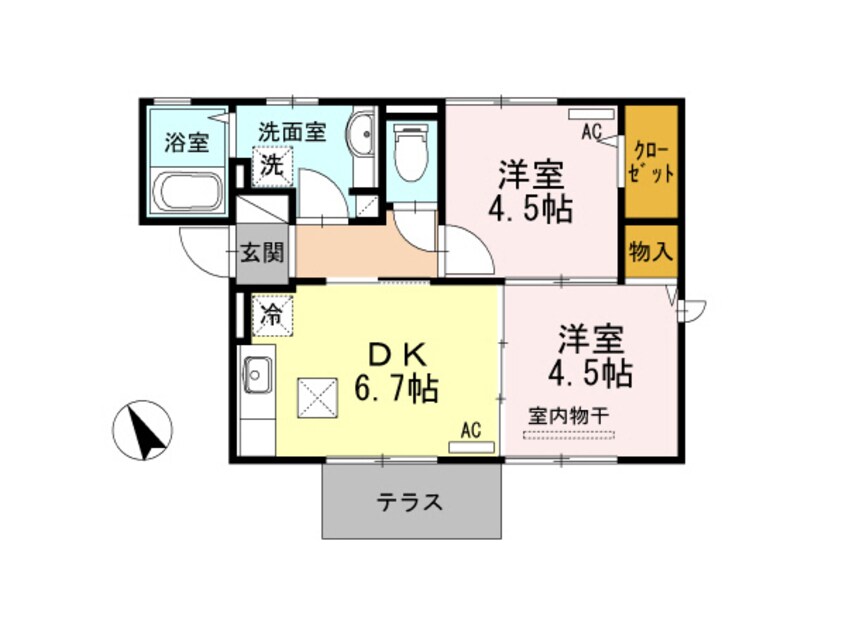 間取図 トロワーズ湘南Ⅲ