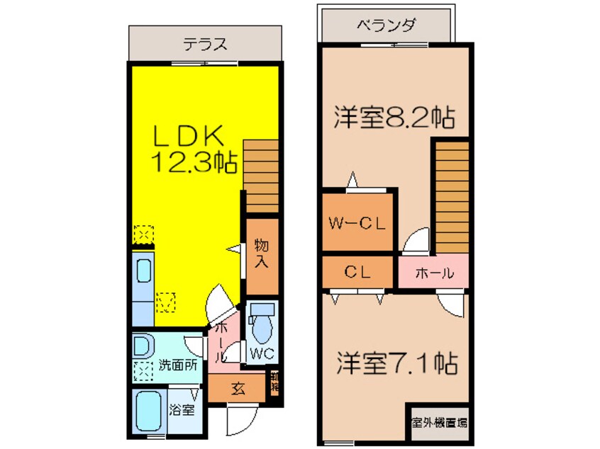 間取図 ウィステリア菜花