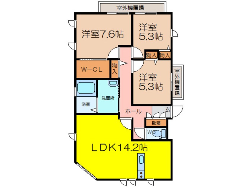 間取図 アヴァンティ兵庫Ｂ棟