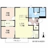 ウィズＦ 2LDKの間取り