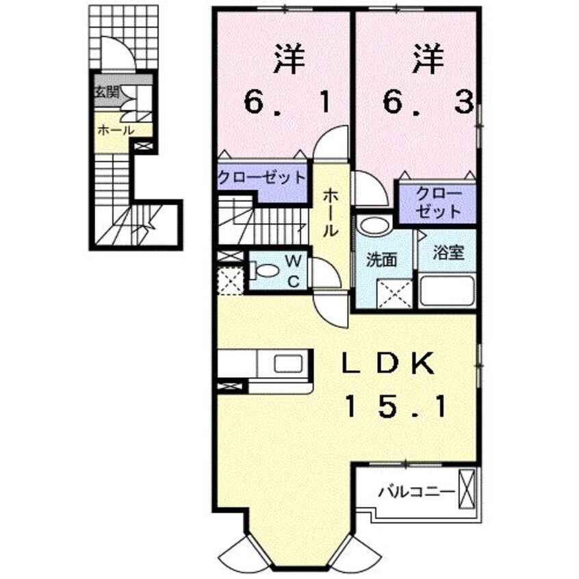 間取図 ラ・デュッサ