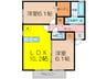 フローラ 2LDKの間取り