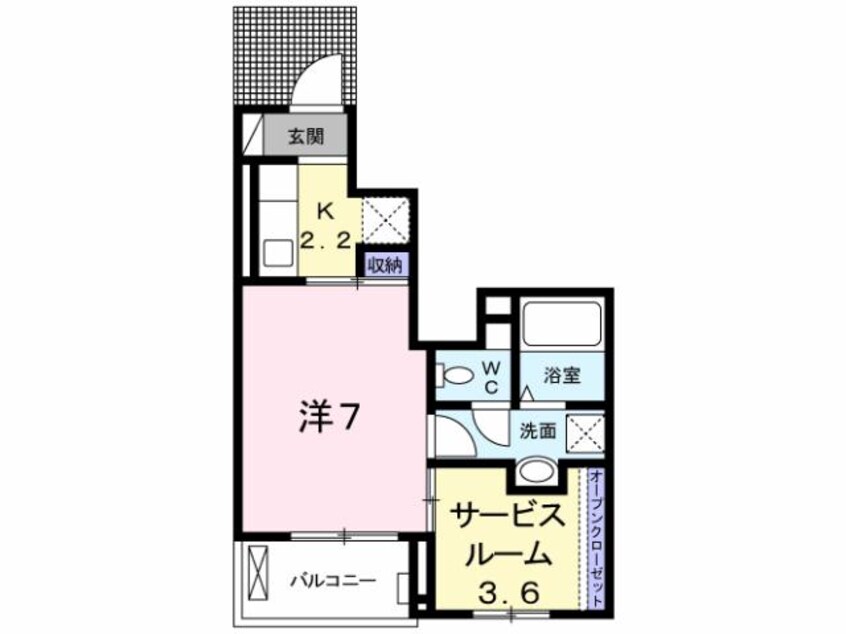 間取図 フランソレイユ