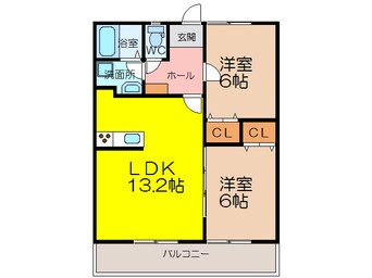 間取図 マノアブロンⅡ