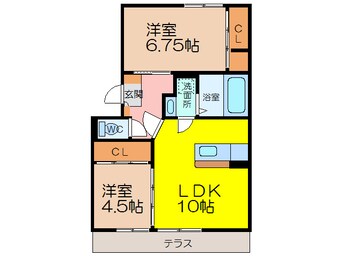 間取図 ラ・カーサミーアＢ棟