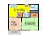 コーポマルセ 2DKの間取り