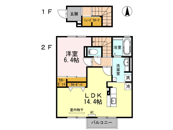 間取り図 アグレアブル小城