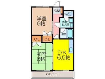 間取図 リバティコート水ヶ江