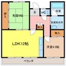 井上マンション 2LDKの間取り