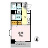 パシフィック佐賀Ⅱ 1Kの間取り