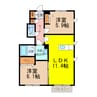グリーンヒルズ五領　Ａ棟 2LDKの間取り