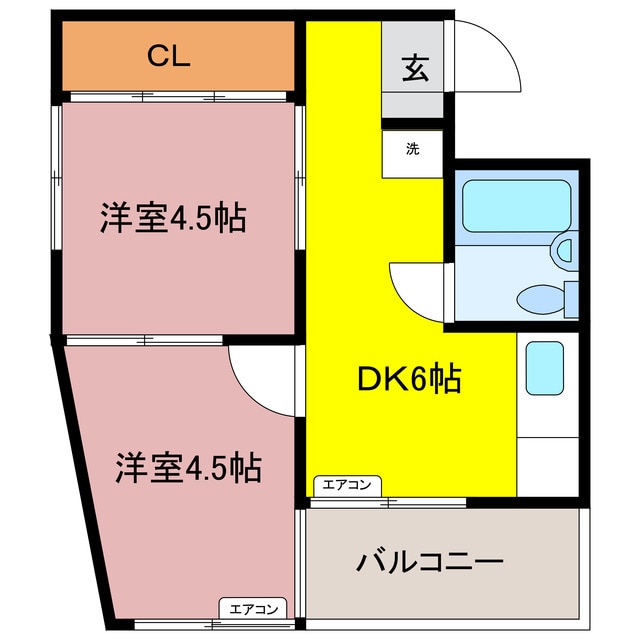 間取り図 ニューライフ佐賀Ⅱ