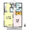 プロシード神野西 1LDKの間取り