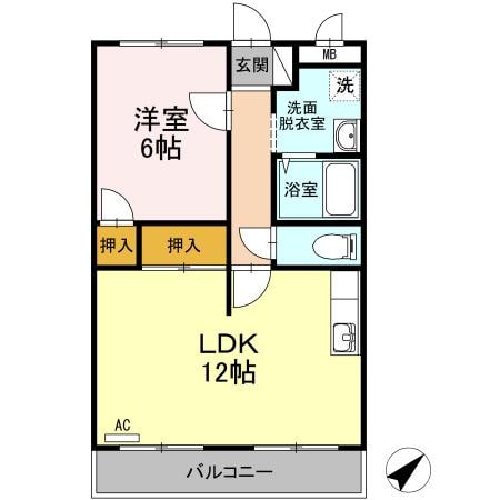 間取り図 サンパティーク桜木Ⅰ