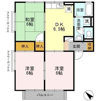 間取図 セジュール慶万B棟