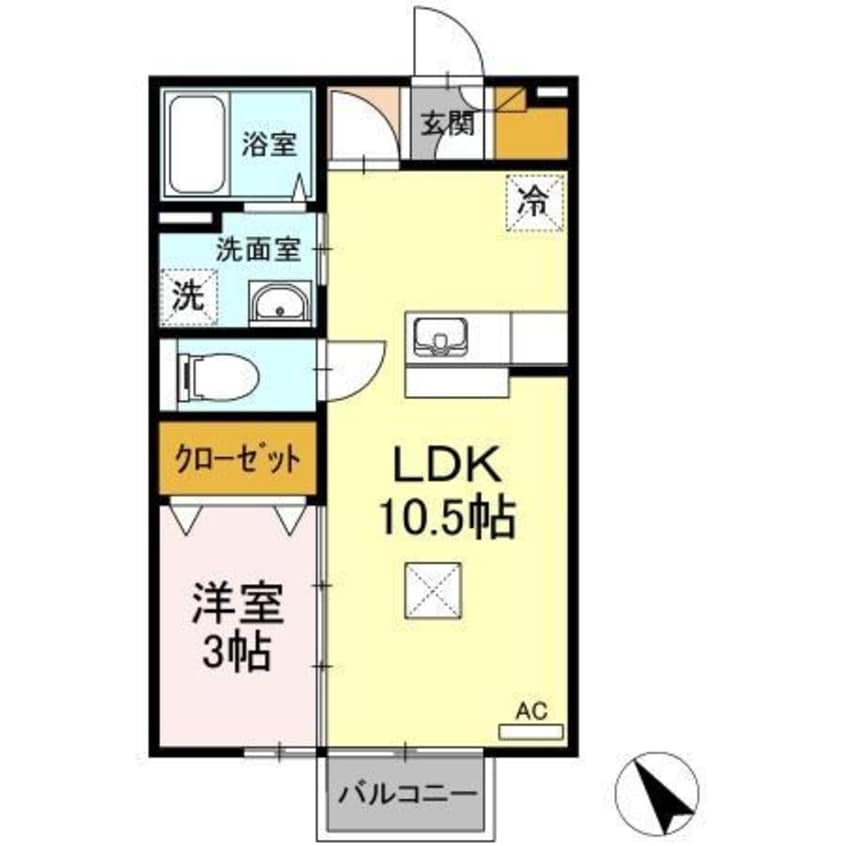 間取図 レセンテ松村　A棟
