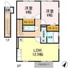 ヒルズフロント大島 2LDKの間取り