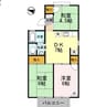 セジュール周南　A棟 3DKの間取り