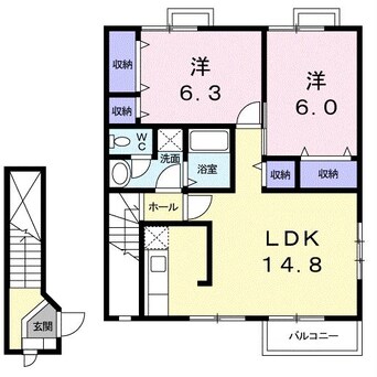 間取図 フルスナーエA