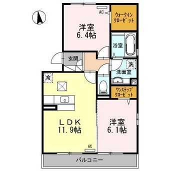 間取図 ベルモンゾ　D-room