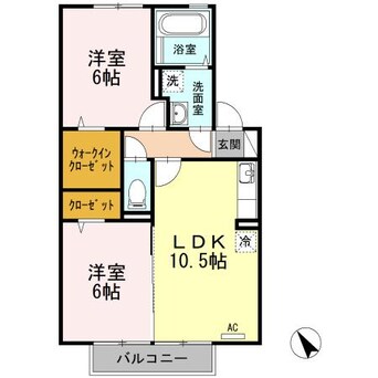 間取図 メイプル　A棟