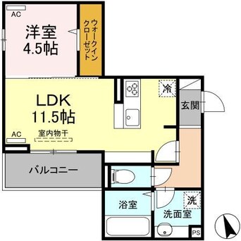 間取図 メテオール平和通