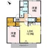 シャルムｉ　B棟 2LDKの間取り
