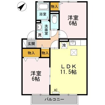 間取図 リビエールNo1