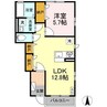 瀬戸風 1LDKの間取り