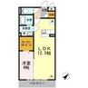 パインフィールド 1LDKの間取り