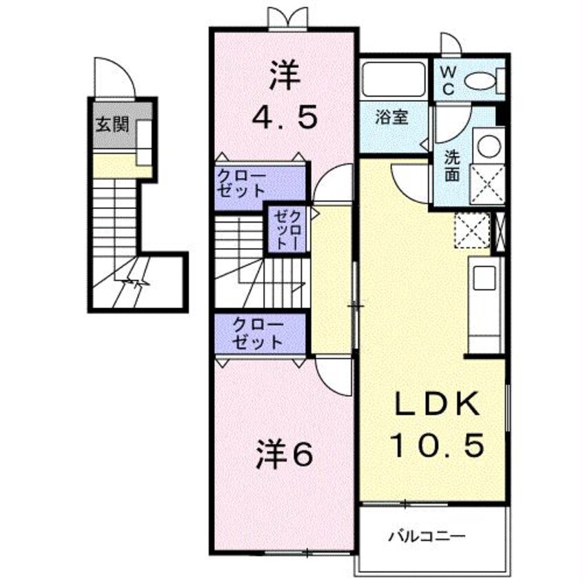 間取図 ベル・アルカンシェルC