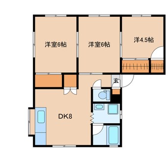 間取図 コーエイハイツA棟