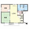 グレイス遠石 2LDKの間取り
