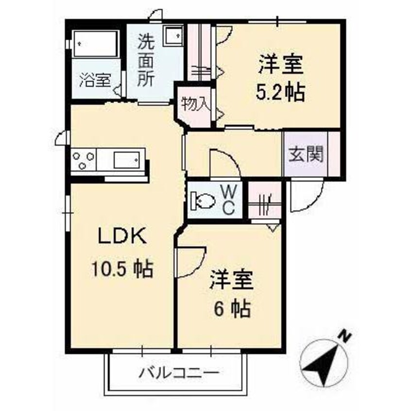 間取図 メゾンド藤　C棟