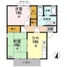 エトワールF 2DKの間取り