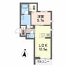 シャーメゾンＡｃｅ 1LDKの間取り