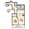 グランデ松保町 1LDKの間取り