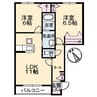 カサ・モーヴ 2LDKの間取り