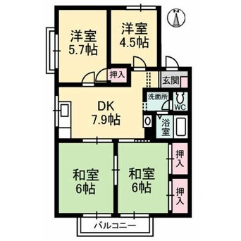 間取図 ベルメゾン