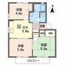 シャイングレイス 3DKの間取り